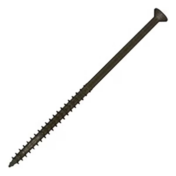 Deck Screw, #10 x 4-1/2 in, Steel, Flat Head, Square Drive, 800 PK, Ktx Cutter, Mfr#: 0.FSC10412UN27